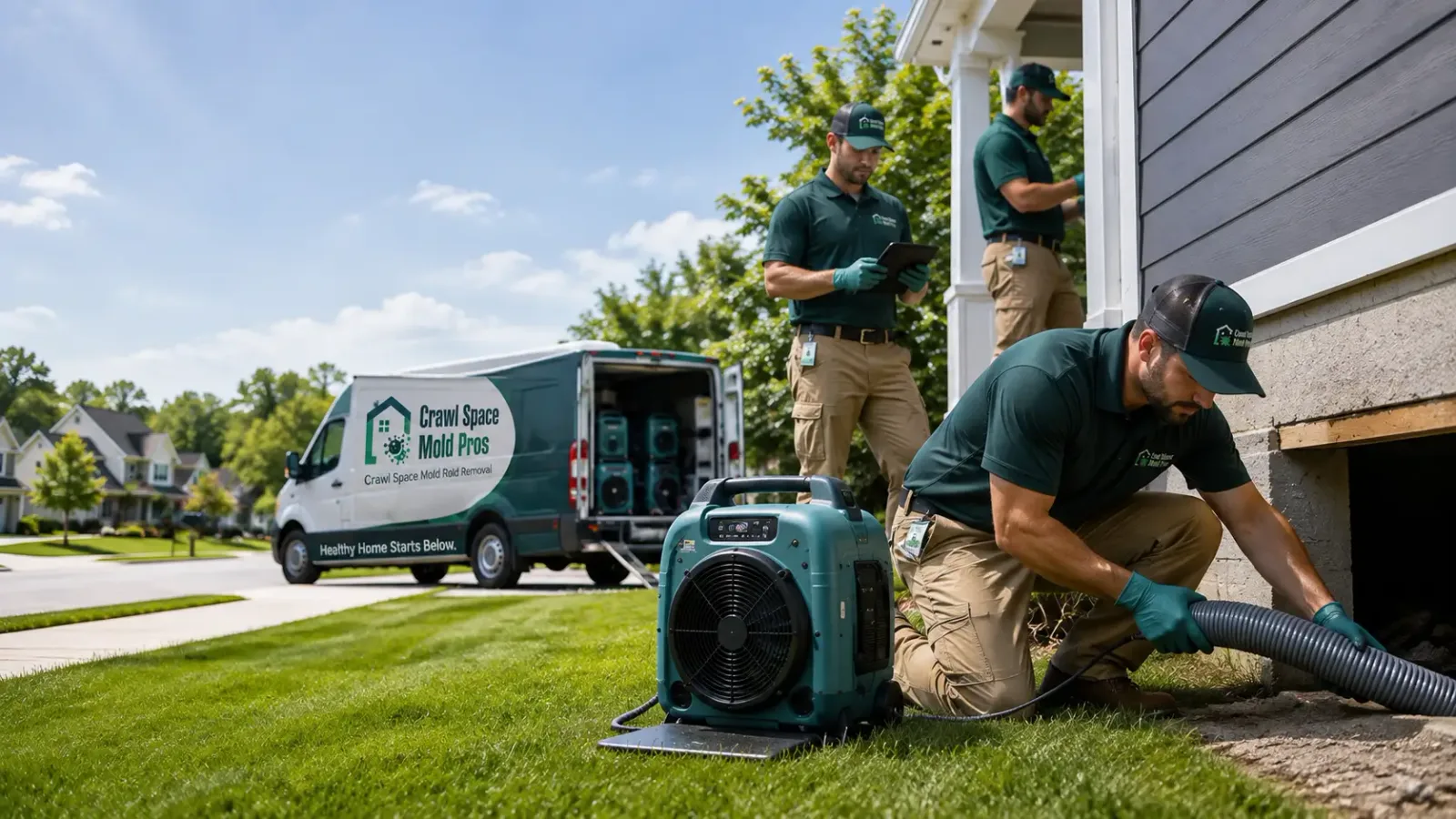 Crawl Space Mold Removal in Bradford, RI